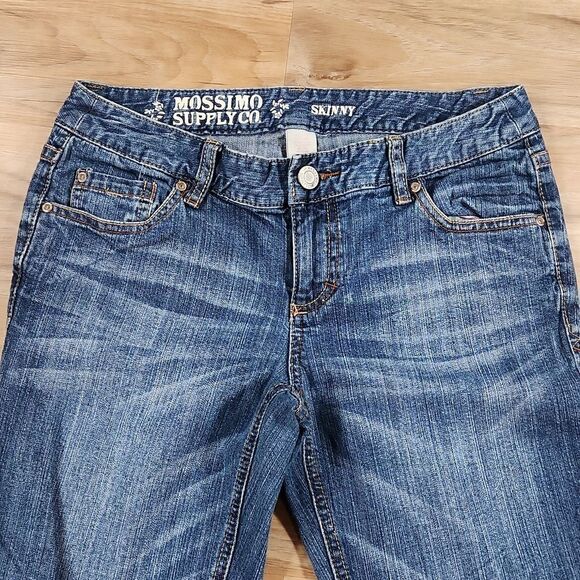 ☔️💜Mossimo Blue Denim Skinny Jeans Size 7/28 - Picture 4 of 11